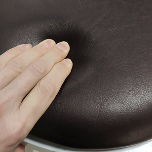 English Elm 5-Piece Rustic Brown Farmhouse Counter Height Dining Set with Iron Frame Table & 4 Heavy-Duty Stools W57863979