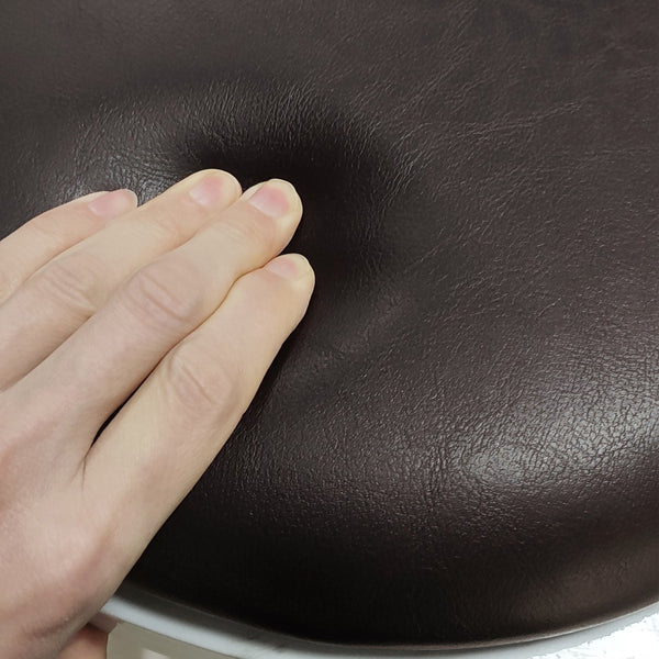 English Elm 5-Piece Rustic Brown Farmhouse Counter Height Dining Set with Iron Frame Table & 4 Heavy-Duty Stools W57863979