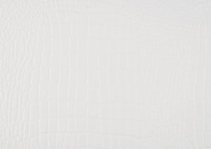 English Elm Traditional White Lacquer Dresser with Faux Alligator Fronts and Crystal Knob Hardware B01171517