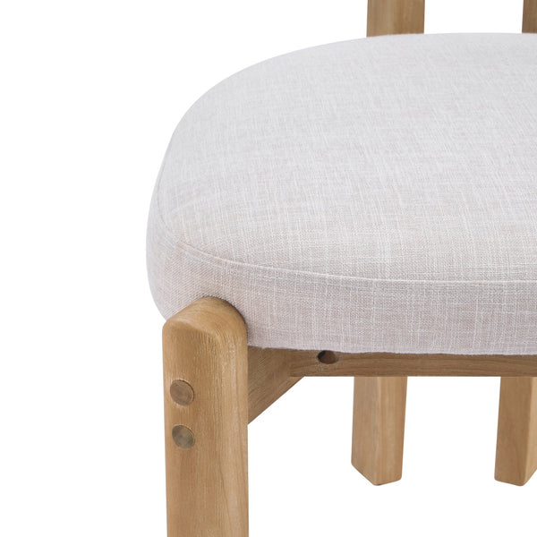 English Elm Christopher Knight Home® - Beige Scandinavian Dining Chairs Set Of 4 - Modern Upholstered, Natural Wood Frame, Comfort & Style N768P341563N_4