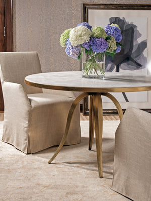 Lexington Artistica Home Crystal Stone Round Dining Table - Hand-forged Iron Base With Unique Fossilized Top For Elegant Dining Gold Wood 2023-870c
