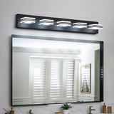 Led Black Vanity Lights, 5-Light Acrylic Matte Bathroom Over Mirror