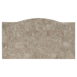 English Elm Silver Cavalier Nightstand with Genuine Marble Top, Silver Finish, Carved Acanthus Details, 34.5" x 19.5" x 32.5" B01172438