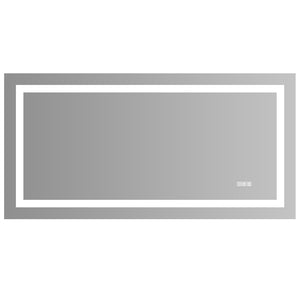 English Elm 72" Frameless Led Vanity Mirror with Anti-fog Touch Dimming for Modern Bathrooms W134070942