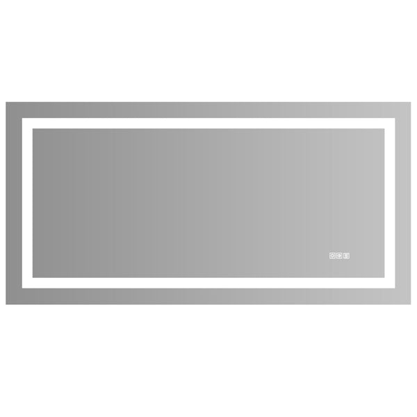 English Elm 72" Frameless Led Vanity Mirror with Anti-fog Touch Dimming for Modern Bathrooms W134070942