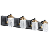 English Elm Vanity Lights With 4 Led Bulbs For Bathroom Lighting