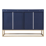 English Elm Trexm Modern Sideboard Elegant Buffet Cabinet With Large Storage Space For Dining Room, Entryway (Navy)