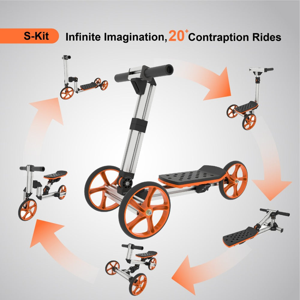 English Elm Kidrock Constructible Aluminum Balance Bike and Scooter Kit for Toddlers 20 Builds ET297806SKT