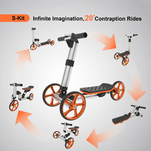 English Elm Kidrock Constructible Aluminum Balance Bike and Scooter Kit for Toddlers 20 Builds ET297806SKT