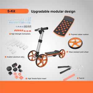English Elm Kidrock Constructible Aluminum Balance Bike and Scooter Kit for Toddlers 20 Builds ET297806SKT