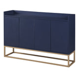 English Elm Trexm Modern Sideboard Elegant Buffet Cabinet With Large Storage Space For Dining Room, Entryway (Navy)