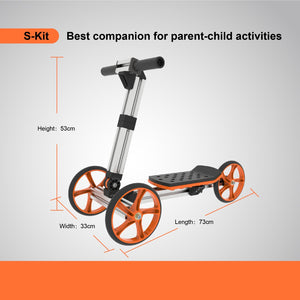 English Elm Kidrock Constructible Aluminum Balance Bike and Scooter Kit for Toddlers 20 Builds ET297806SKT
