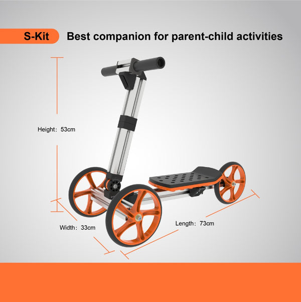 English Elm Kidrock Constructible Aluminum Balance Bike and Scooter Kit for Toddlers 20 Builds ET297806SKT