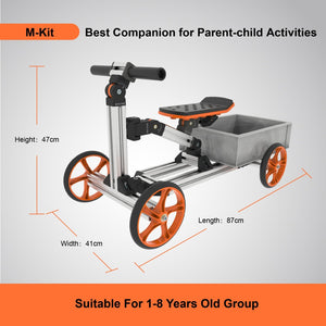English Elm Kidrock Modular Aluminum Ride on Kit Builds 20 Forms Balance Bike Scooter Ages 1 to 6 ET297814MKT