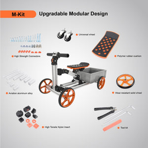 English Elm Kidrock Modular Aluminum Ride on Kit Builds 20 Forms Balance Bike Scooter Ages 1 to 6 ET297814MKT