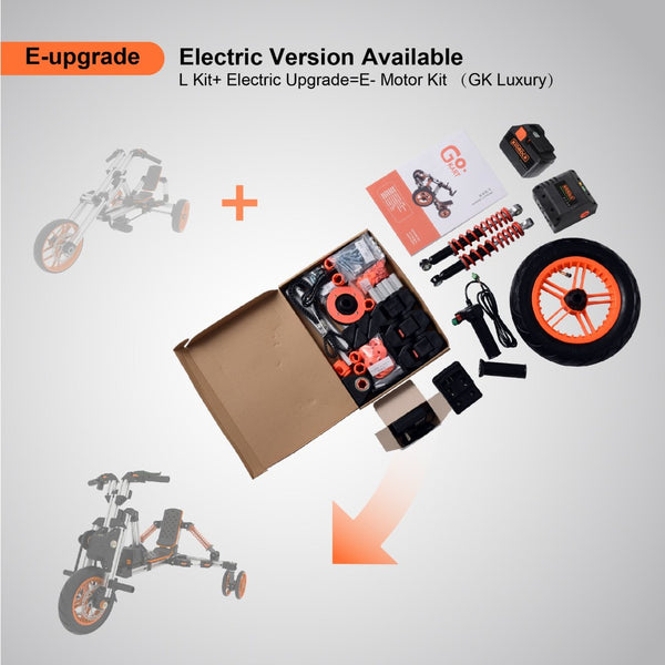 English Elm Kidrock Modular Electric Go-kart Upgrade Kit with Aluminum Alloy Frame for Kids ET297825EUP
