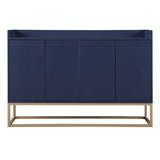 English Elm Trexm Modern Sideboard Elegant Buffet Cabinet With Large Storage Space For Dining Room, Entryway (Navy)