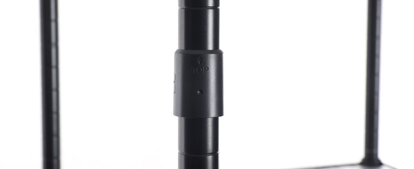 English Elm 6 6-Tier Corner Wire Shelf Rack - Heavy-Duty Adjustable Triangular Storage with Waterproof Liners, NSF Certified, 420lb Capacity Black W155065919