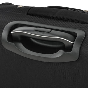 English Elm Softside Expandable Spinner Luggage 3 Piece Set with Tsa Lock and 360 Wheels Black PP283608AAB