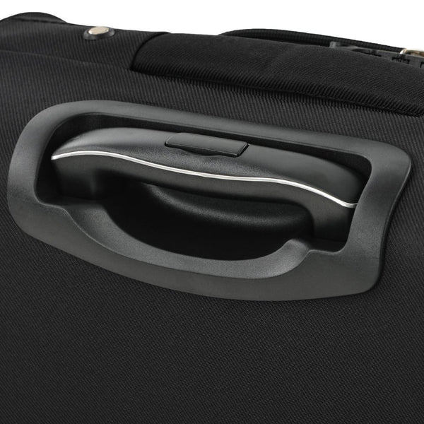 English Elm Softside Expandable Spinner Luggage 3 Piece Set with Tsa Lock and 360 Wheels Black PP283608AAB
