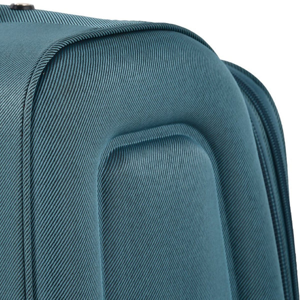 English Elm Softside Expandable Spinner Luggage 3 Piece Set with Tsa Lock and 360 Wheels Green PP283608AAF