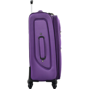 English Elm Softside Expandable Spinner Luggage 3 Piece Set with Tsa Lock and 360 Wheels Purple PP283608AAI