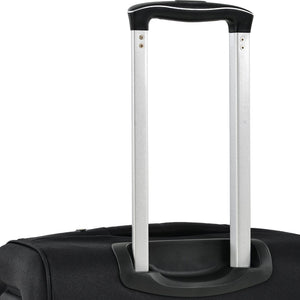 English Elm Softside Expandable Spinner Luggage 3 Piece Set with Tsa Lock and 360 Wheels Black PP283608AAB