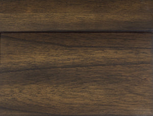 English Elm Transitional Wooden Bench 46" Rustic Brown Finish with Button-Tufted Brown Faux Leather Seat, Stylish Dining B01176990