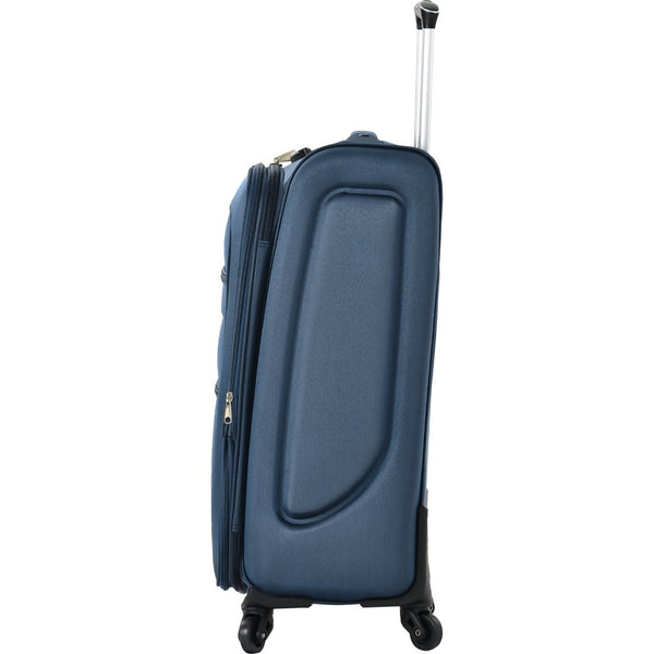 English Elm Softside Expandable Spinner Luggage 3 Piece Set with Tsa Lock and 360 Wheels Dark Blue PP283608AAM
