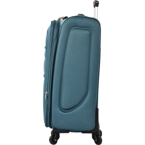 English Elm Softside Expandable Spinner Luggage 3 Piece Set with Tsa Lock and 360 Wheels Green PP283608AAF