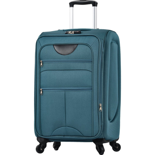 English Elm Softside Expandable Spinner Luggage 3 Piece Set with Tsa Lock and 360 Wheels Green PP283608AAF