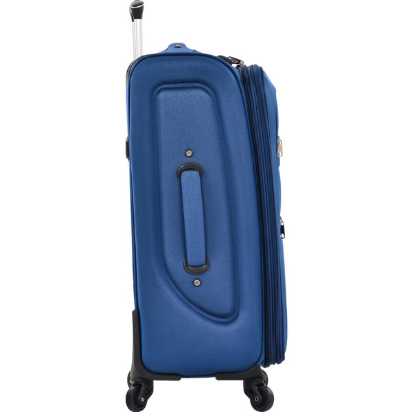 English Elm Softside Expandable Spinner Luggage 3 Piece Set with Tsa Lock and 360 Wheels Blue PP283608AAC