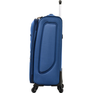 English Elm Softside Expandable Spinner Luggage 3 Piece Set with Tsa Lock and 360 Wheels Blue PP283608AAC