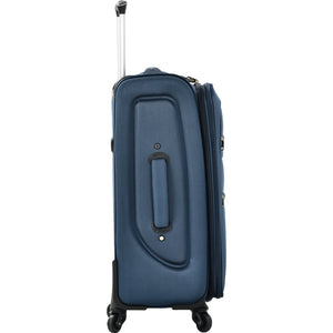 English Elm Softside Expandable Spinner Luggage 3 Piece Set with Tsa Lock and 360 Wheels Dark Blue PP283608AAM