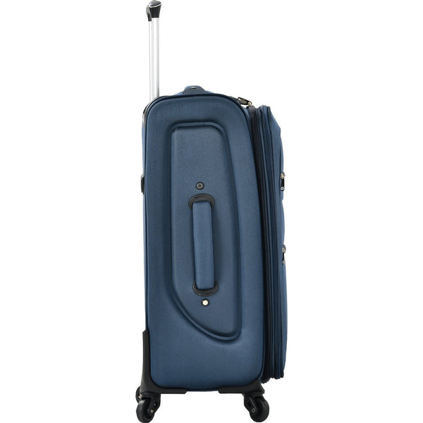 English Elm Softside Expandable Spinner Luggage 3 Piece Set with Tsa Lock and 360 Wheels Dark Blue PP283608AAM
