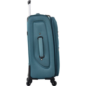 English Elm Softside Expandable Spinner Luggage 3 Piece Set with Tsa Lock and 360 Wheels Green PP283608AAF