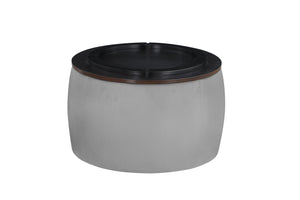 English Elm Round Ottoman Set with Storage - 2-in-1 Convertible Coffee Table & Footstool, Velvet Upholstery, Compact Accent Piece for Living Room, Bedroom, Office Gray W142065119