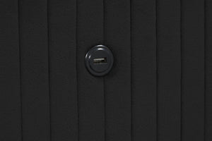 English Elm Lizelle King Size Upholstered Bed with LED Fireplace Display, USB, Bluetooth Speakers, Velvet Finish G150108990