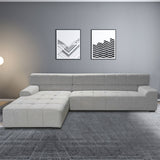 English Elm Sectional Sofa Light Grey