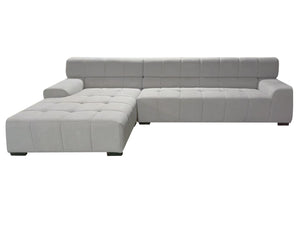 English Elm Sectional Sofa Light Grey