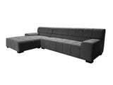 English Elm 125.98" Sectional Sofa Dark Grey