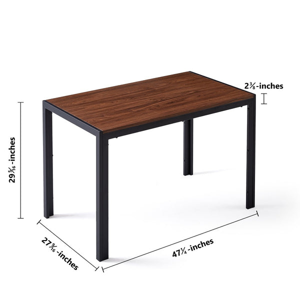 English Elm 5-piece Mid-century Dining Set with Velvet Tufted Chairs and Dark Mdf Table W1164S00008