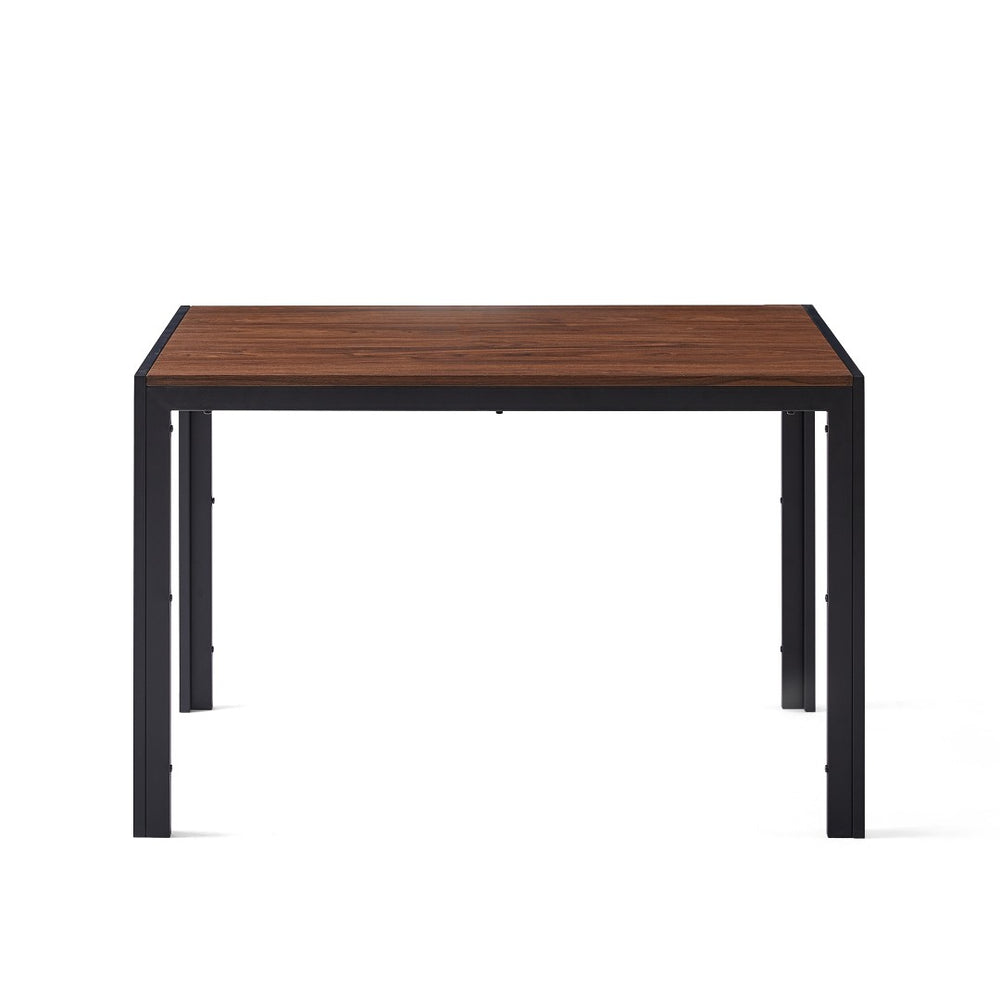 English Elm Creative Walnut Finish Rectangular Dining Table with Water Resistant Eco Friendly Mdf Build W116465057