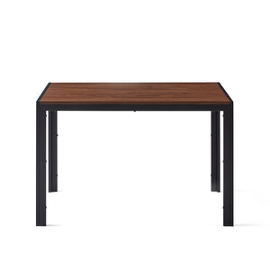 English Elm Creative Walnut Finish Rectangular Dining Table with Water Resistant Eco Friendly Mdf Build W116465057
