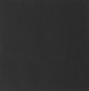 English Elm Top Grain Italian Leather Sofa with Chrome Legs for Modern Living Rooms Black B05777909