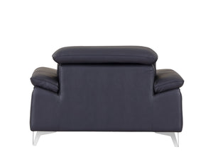 English Elm Global Top-Grain Italian Leather Lounge Chair With Plush Foam, Stylish Design For Home & Office B05777925