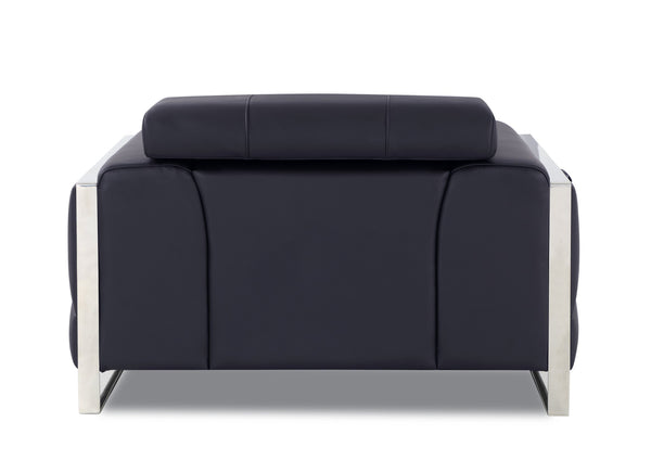 English Elm Global Luxurious Top Grain Italian Leather Chair - Modern Comfort & Style For Any Space B05777934