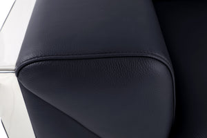 English Elm Global Luxurious Top Grain Italian Leather Chair - Modern Comfort & Style For Any Space B05777934