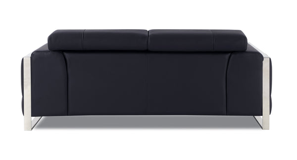 English Elm Global Contemporary Top Grain Italian Leather Loveseat – Luxurious Comfort For Modern Spaces B05777935