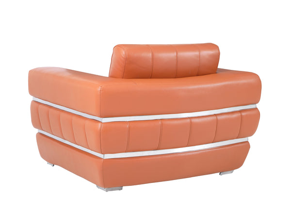 English Elm Global Top-Grain Italian Leather Chair In Camel - Luxurious Comfort, Stylish Design For Any Space B05777949